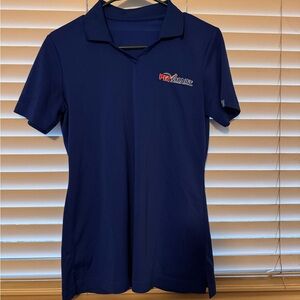 PetSmart Women's Blue Short Sleeve Polo